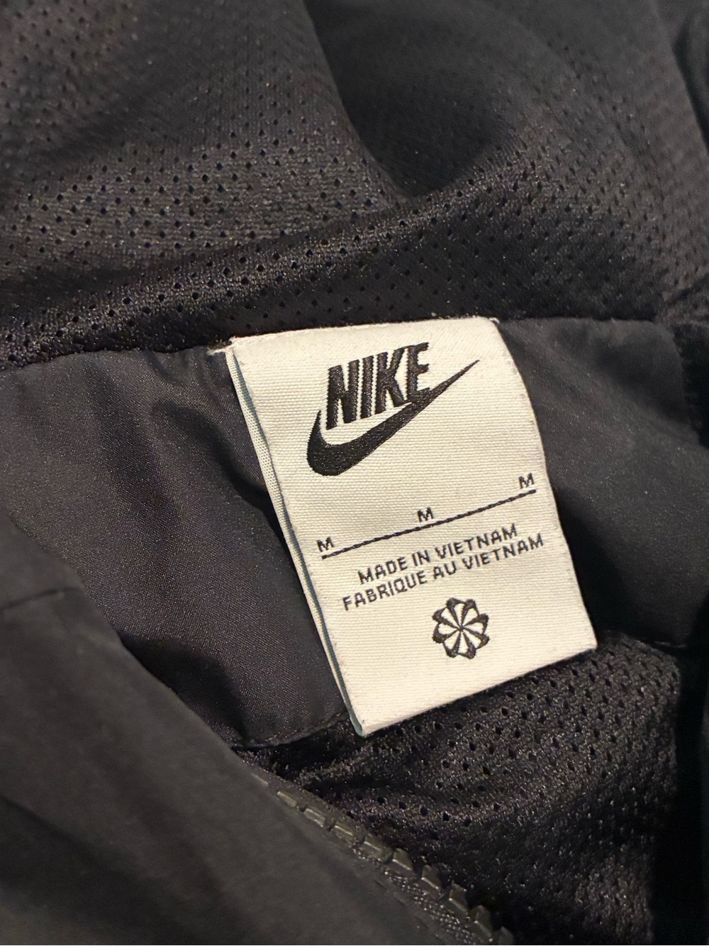 Nike Black Hooded Windbreaker Kids Size M - Picture 7 of 8